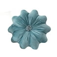 thumbnail image 2 of Velvet Round Pillow - Soft And Cozy Luxury Pillow For Stylish Living Environment, Sunflower Shaped Floral Decorative Cushion For Sofa & Bedroom, Skin-Friendly Velvet Material With, 2 of 9
