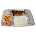 thumbnail image 5 of Stainless Steel Divided Dinner Tray Lunch Container Food Plate 4/5/6 Section, 5 of 13