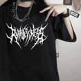 thumbnail image 2 of Camisetas Vintage Harajuku para mujer, camiseta de gran tamaño, ropa Punk gótica estética, camiseta de gran tamaño con gráfico de manga corta, Y2k, 2 of 5