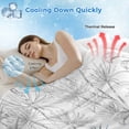 thumbnail image 3 of Summer Palm Trees Cooling Blanket, Lightweight Breathable Summer Throw Blanket with Double Sided Cold Effect, Botanical Tropical Leaves Picnic Beach Blankets Bed Sheet for Hot Sleepers 50"x60", 3 of 8