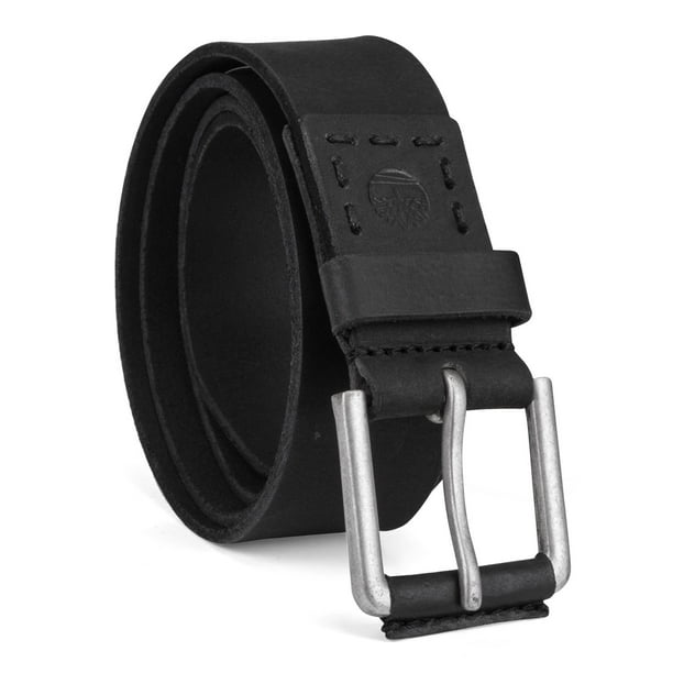 Cinturón Timberland para hombre grande y alto, 40 mm, cuero negro 46