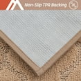 thumbnail image 6 of FloorHug Indoor Doormat 20"x32", Soft and Absorbent Door Mat Non-Slip, Dirt Trapper Mat Door Mats Low Profile Floor Mat Machine Washable for Entrance, Inside, Kitchen, Front Back Door, Beige, 6 of 8