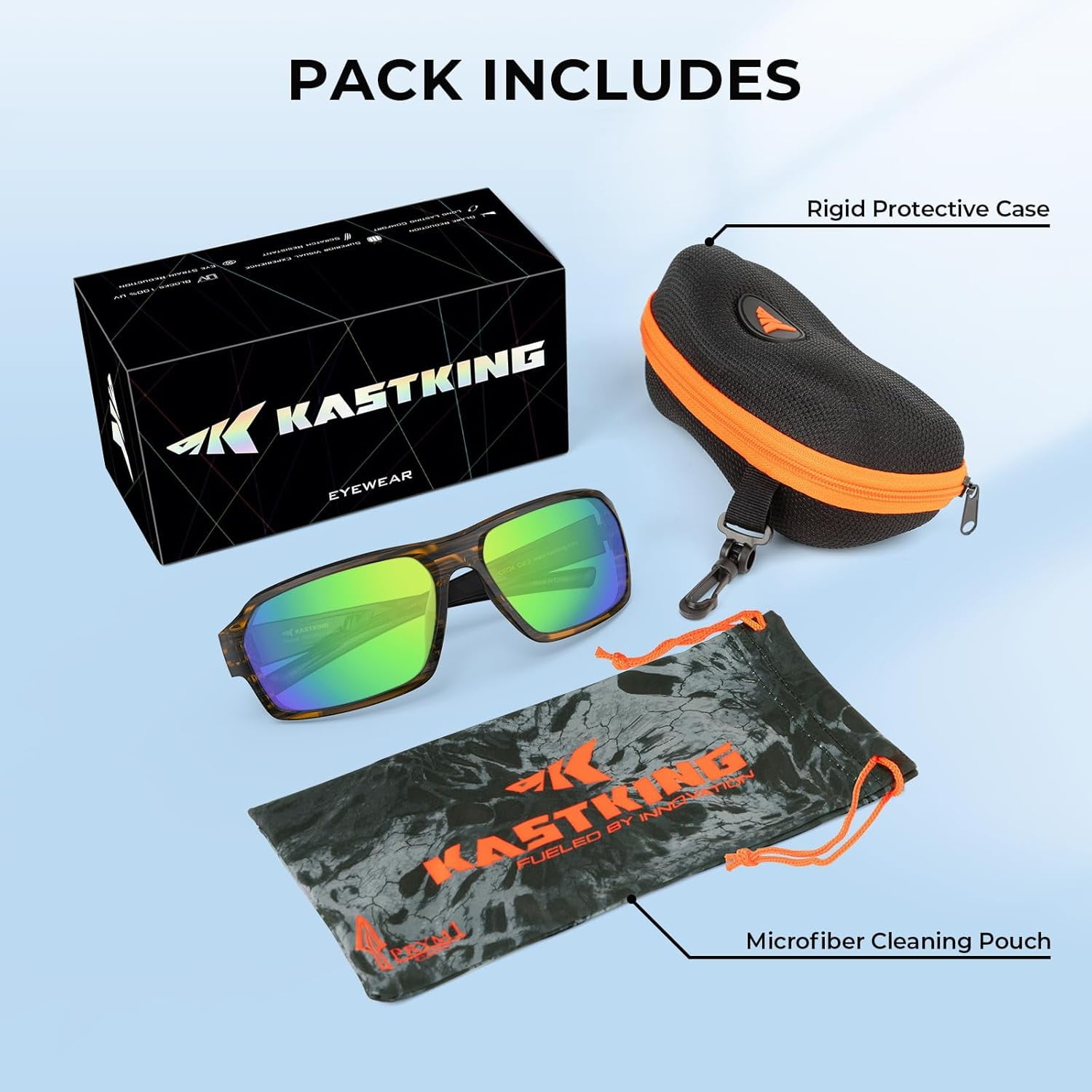 KastKing Chippewa Polarized Fishing Sunglasses, UV400 TAC Lenses