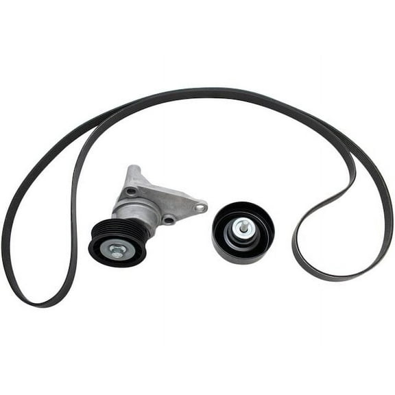 Serpentine Belt Drive Component Kit - Compatible with 2003 - 2006 Chevy Silverado 2500 HD 6.0L V8 2004 2005