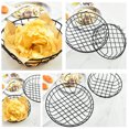 thumbnail image 3 of Matsuzay Contenedor de cesta de almacenamiento, utensilios de cocina resistentes al calor de forma redonda de acero inoxidable para patatas fritas, pollo Type2 NO2 Matsuzay HA009954-02, 3 of 6