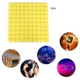 thumbnail image 4 of 50*50*5cm 6Pcs Pyramid Shape Sound Absorbing Soundproofing Cotton Foam (Yellow), 4 of 8