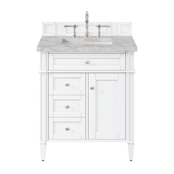James Martin Vanities 655-V30-3Vsl Brittany 30" Free Standing Single Basin Poplar Wood
