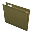 thumbnail image 1 of Earthwise By Pendaflex 100% Recycled Colored Hanging File Folders, Letter Size, 1/5-Cut Tab, Standard Green, 25/box | Bundle of 5 Boxes, 1 of 2