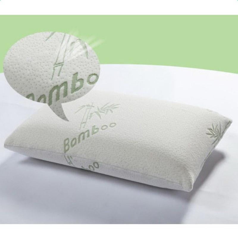 Five Star Bamboo Memory Foam Hypoallergenic Pillow King Size New 