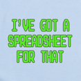 thumbnail image 2 of CafePress - Spreadsheet Body Suit - Baby Light Bodysuit, Size Newborn - 24 Months, 2 of 4