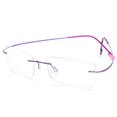 thumbnail image 2 of Fuisetaea Flexible Titanium Alloy Computer Reading Glasses +2.00 Rimless Frame Lightweight Blue Light Blocking Readers Glasses, 2 of 4