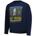 thumbnail image 2 of Men's  Navy West Virginia Mountaineers Holiday Fleece Sweatshirt, 2 of 3
