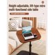 thumbnail image 2 of Mesa de centro elevable dormitorio sala de estar sofá mesa auxiliar 360 ° Mesita de noche plegable giratoria para el hogar, estante de almacenamiento para sofá, 2 of 4