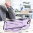 thumbnail image 6 of Nalacover Wallet Case for iPhone 7 Plus/8 Plus, Business PU Leather Unique Design Wristband Kickstand Credit Card Holder Slots Shockproof Scratch Resistant Phone Case for iPhone 7 Plus/8 Plus,Purple, 6 of 6