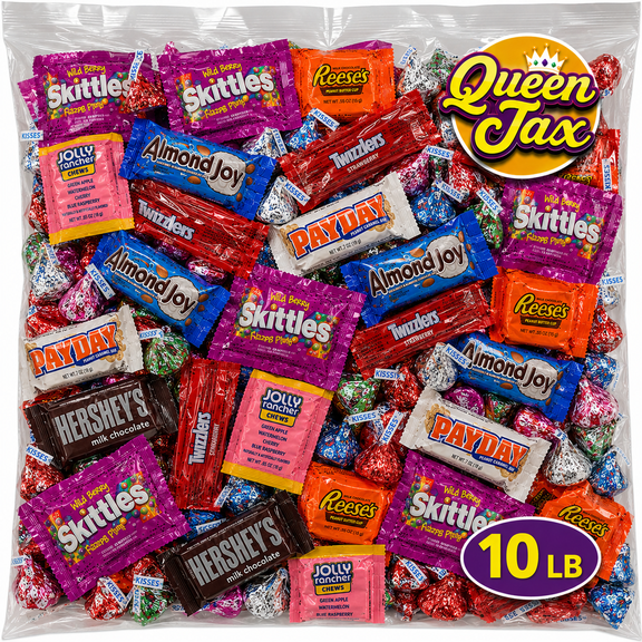 Chocolate and Candy Variety Pack - 10 LB Assorted Chocolate Candy Bulk - Bulk Candy Bag Candy Mix - Individually Wrapped Candy - Chocolates - Variety Candy Bag