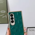 thumbnail image 2 of K-Lion for Samsung Galaxy Z Fold 4 Slim Case, Luxury Plating Frame Stylish Pattern Drop Protection Bumper Shockproof Anti-Scratch Ultra-Thin Case for Samsung Galaxy Z Fold4 7.6 inch,Darkgreen, 2 of 5