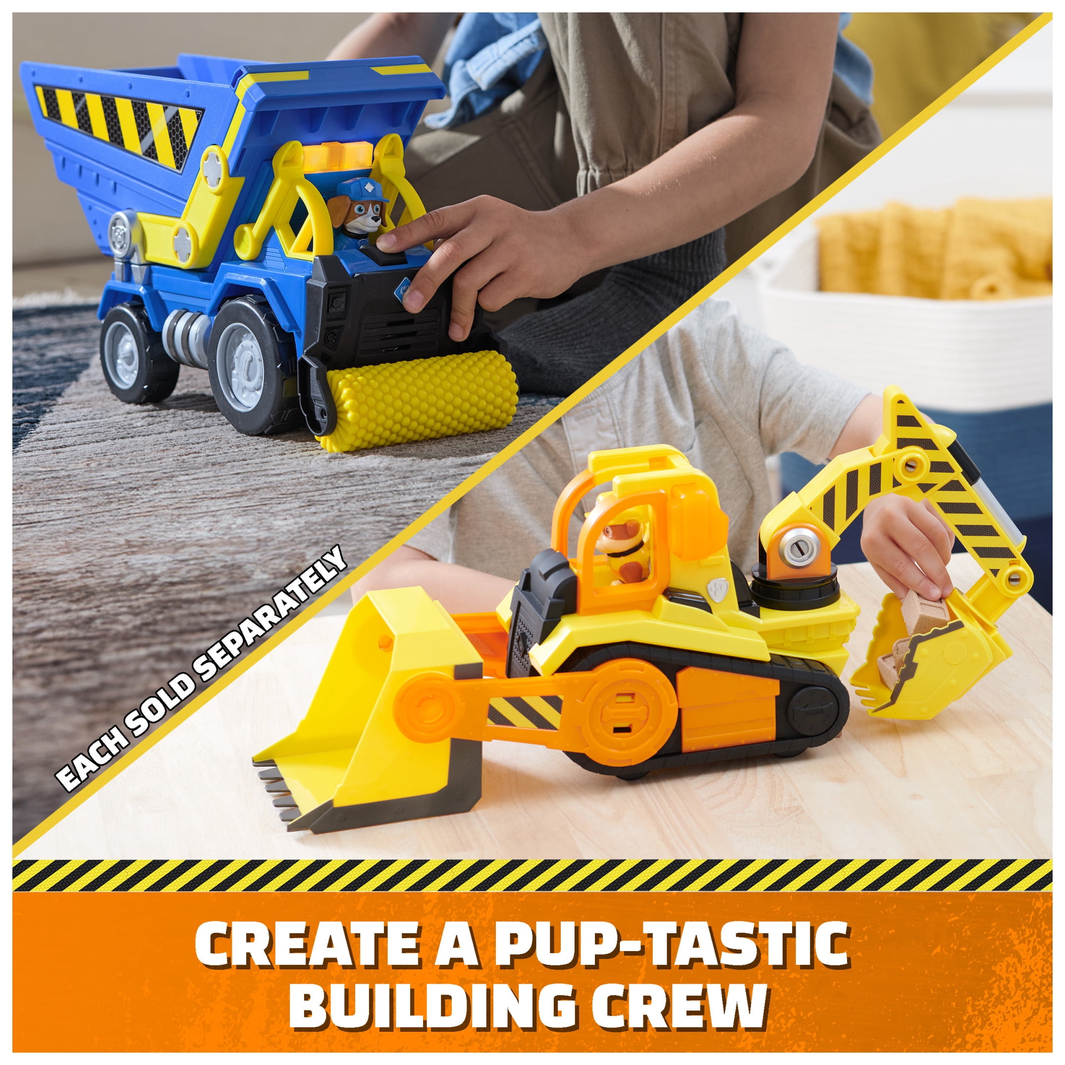 Rubble & Crew, Wheeler's Bark Yard Deluxe Dump Truck Construction Vehicle, for Ages 3 and up