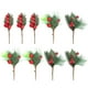 thumbnail image 4 of EeaseMX piezas de ramas de bayas artificiales para ramos de bricolaje, bayas simuladas de colores vivos (rojo), 4 of 7