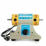 TOPCHANCES TM-2 Jewelry Rock Polishing Buffer Machine Bench Lathe Polisher Kits Rock Tumbler Gem Tools Grinder 200W