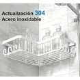 thumbnail image 4 of Organizador para Regadera, Estante para Baño Sin Taladro Esquinero, Organizador de Baño Acero Inoxidable, Repisa para Baño Pared, 4 of 4