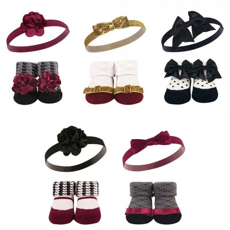 

Hudson Baby Girl Headband and Socks Giftset Fancy One Size