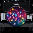 thumbnail image 1 of Twinkling String Lights Art Polyester Universal Spare Wheel Tire Cover Custom Tire-Covers for Trailer RV SUV Truck Camper, 1 of 5