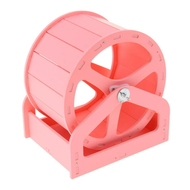 MERIGLARE Hamster Chinchilla Small Animals Silent Running Exercise Wheel Toys Pink