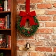 thumbnail image 6 of Yucurem 1 Pieces Christmas Kitchen Cabinet Wreath, Mini Vintage Kitchen Wreaths with Bow, Pine Cone & Red Berry for Xmas Window Indoor Chair Fireplace Porch Decor, 5 Inch, 6 of 6
