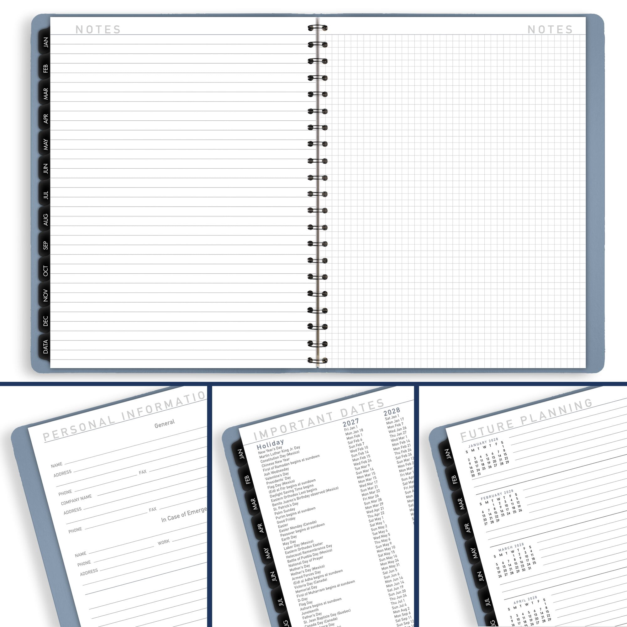 AT-A-GLANCE Contemporary 2027 Weekly Monthly Planner Drizzle Large 8 14 x 11 -