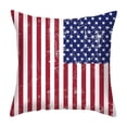 thumbnail image 2 of Patriotic 4th Of July Pillow Covers USA Flag Bald Raptor Polyester Cushion Cases For Sofa Home Decor, 2 of 6