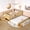 Light Natural, variant on Twin Bed with Built-in Bookshelves and Staircase,Safety Rails,Storage Trundle Bed Frame,Solid Wood Construction,for Guest Room Bedroom,Natural