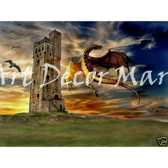 Dragon's Perch - CANVAS OR FINE PRINT WALL ART
