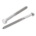 thumbnail image 1 of Uxcell M8 x 110mm Tornillos hexagonales de acero inoxidable para madera, paquete de 10, 1 of 5