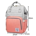 thumbnail image 2 of Bolso Cambiador Multifuncional LAMOGRAFY Mochila Pañales Morado, 2 of 3