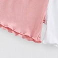 thumbnail image 7 of UAYOTSE Toddler Baby Girl Summer Clothes Ribbed Knit Cotton Cute Summer Outfits Short Sleeves 2 Pieces Shorts Set 6M 4Y,Sizes 2-3 Years, 7 of 7