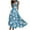 Blue, variant on Summer Dresses for Women 2026 Trendy Sleeveless V Neck Empire Waist Floral Printed Flowy Maxi Dress Boho Beach Dress