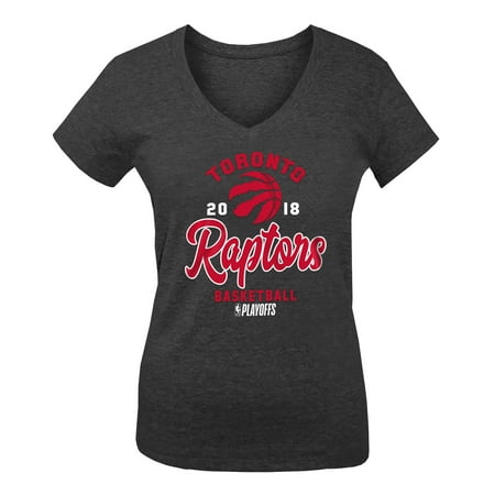 - Toronto Raptors New Era Girls Youth 2018 NBA Playoffs Baby Jersey V-Neck T-Shirt - Black