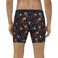 thumbnail image 4 of Salouo Rainbow Jellyfishes Pattern Men's Boxer Briefs, Soft & Breathable Underwear Elastic Waistband Briefs for Men,1-Pack, 4 of 7