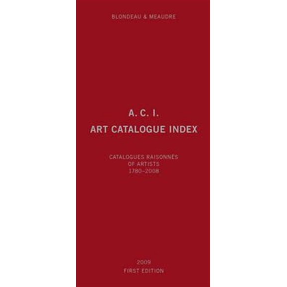Pre-Owned A.C.I., Art Catalogue Index