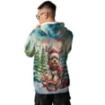 thumbnail image 5 of Merry Christmas Santa Reindeer Antlers Yorkshire Terrier Sleigh Xmas Winter Holiday All Over Print 3D Hoodie Unisex Merch Hoodies Yorkie Dog Lover Gifts - 00023, 5 of 6