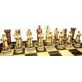 thumbnail image 6 of Medieval Times Crusades Arabian vs Christian Chess set 14" Ebony  Maple Board, 6 of 8