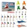 thumbnail image 2 of Calendario de Adviento de Navidad Nuevo TP caja sorpresa 24 Set de pesca navideño Calendario de Adviento para entusiastas de la pesca Regalo creativo, 2 of 4