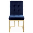 thumbnail image 4 of Cisco Velvet Upholstered Dining Side Chair Gold (Set of 2), 4 of 12