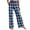 Plaid Green, variant on Women's Yoga Pants High Waisted Drawstring Wide Leg Workout Pants with Pockets,Tie Dye Full Length Bootleg Flare Pants Workout Running Pants Jogger Sweatpants Pajamas Bottom,XS-2XL Blue