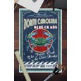 thumbnail image 3 of Outer Banks, North Carolina, Blue Crabs, Vintage Sign (12x18 Wall Art Poster, Room Decor), 3 of 3