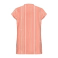 thumbnail image 5 of Qulqfy Holiday Blouses for Women Satin Silk Short Sleeve Plus Size Shirts V Neck Graphic Summer Tops Clothes for Women Over 50 L, 5 of 6