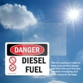 thumbnail image 6 of (2 Pack) Diesel Fuel OSHA Danger Sign 5 Inch X 3.5 Inch Vinyl Label Decal Sticker Weather Resistant, UV Protected for Workplace, Business, and Construction Site, Made in the USA, 6 of 7