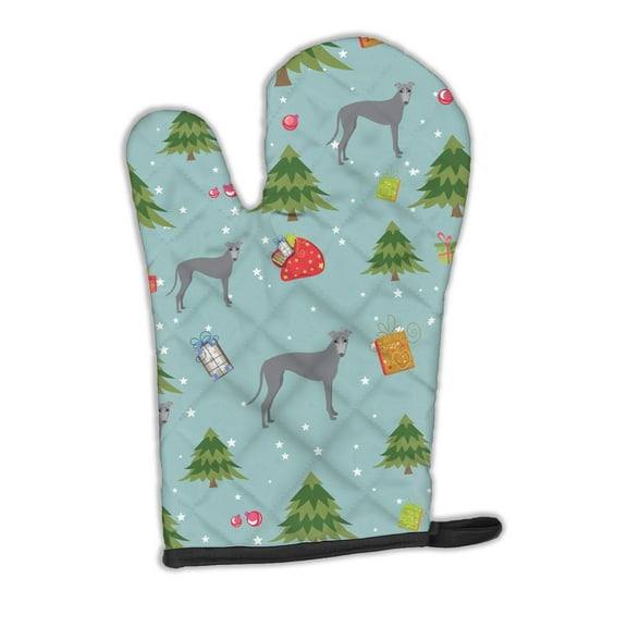 Christmas Greyhound Oven Mitt