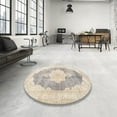 thumbnail image 4 of Ahgly Company Machine Washable Indoor Rectangle Traditional Light French Beige Brown Area Rugs, 2' x 5', 4 of 7