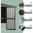thumbnail image 3 of Aidenkid Outdoor Storage Shed 8.2' x 6.2', Metal Steel Utility Tool Shed Storage House with Double Lockable Doors & Air Vent for Backyard Garden Patio Lawn, 3 of 15